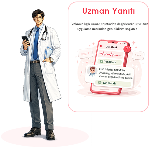 AcilDesk uzman yanıtını bekleyin